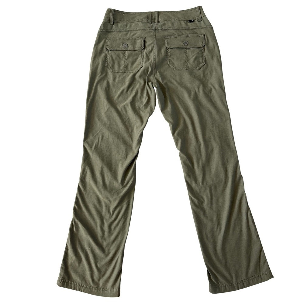 PrAna Halle Low Rise Bootcut Pants Slate Green 10R Roll Up Hiking Outdoors $98 - Picture 11 of 14